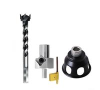 Guide de perçage vertical pour le travail du bois précis avec bagues de 19 mm et 20 mm, outil de positionnement de foret en alliage d'aluminium pour un alignement précis dans le bricolage (B)