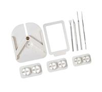 Guide de piercing d'oreille innovant en silicone qui garantit des trous droits parfaits pour des accessoires uniques Dispositif d'alignement des trous de boucles d'oreilles