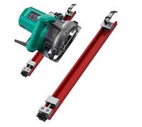 Guide de piste de scie circulaire - Rail de coupe de précision, base antidérapante | Système d'alignement réglable avec des projets en aluminium de glissement et de bricolage