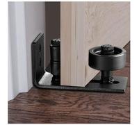 Guide De Plancher De Porte De Grange Coulissante,Multifunctional Guide de Plancher Bas de Porte de Grange Rouleau Réglable Guide