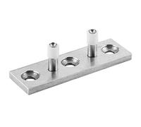 Guide de plancher de porte de grange, guide de plancher de porte de grange coulissante robuste Guide de rouleau réglable en acier inoxydable Raccords de quincaillerie ménagère pour porte de grange cou