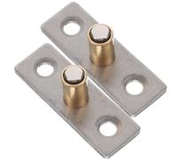 Guide de Plancher pour Porte Coulissante, Lot de 2, Argenté