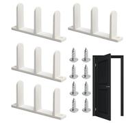 Guide De Plancher Pour Porte De Placard | 4 Pièces Rail Inférieur Pour Porte Coulissante Bypass - Pièces De Rechange Pour Rails Stables Avec Vis Pour Cuisine, Dressing, Salle De Bain