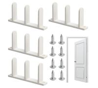 Guide de plancher pour portes coulissantes | Porte de dérivation 4 pièces Rail de - Partage de rails pour Armoire Salle de bain Chambre