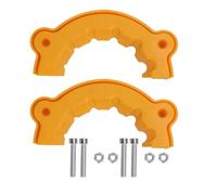 Guide de pointeur de bit de perceuse Portable de broyeur de banc durable Attachement pour le broyeur de bits anciens avec matériau plastique ABS Dia 4 5 6 8 10 12 pour le broyeur (2pcs)