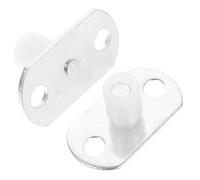 Guide de Porte Coulissante ABS 2 Pièces en Acier Inoxydable | Montage au Sol pour Portes Simples ou Doubles, Alignement Stable sur Sols, Bords Polis Lisses