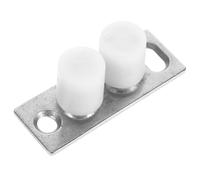Guide de Porte Coulissante Butée de Rail, Nylon Fer Argenté | Compatible Portes Bois et Verre, Installation Facile, Limiteur Réglable, des Frottements