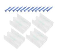 Guide de Porte Coulissante Verre, Lot de 4 Set de Set