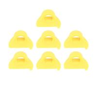 Guide de pouce de couture, 7 pièces de règle de point et de gabarit de 2 mm pour le matelassage et la couture à la main, outil de mesure du doigt en PLA jaune pour la finition des