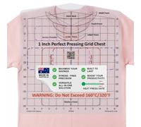 Guide de presse à chaud pour l'alignement du vinyle et un placement précis du cou et de la poitrine. Un guide tout-en-un pour presse à chaud en vinyle ou un guide de placement de broderie