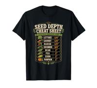 Guide de Profondeur de Plantation de semences de légumes Outil de Jardinage T-Shirt