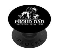 Guide de Protection Proud Dad Hero Lion PopSockets PopGrip Adhésif