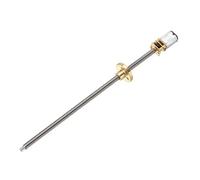 Guide de qualité N20 Moteur à engrenages CC 3V6V12V en acier inoxydable Filetage rapide Bride Arbre T5 DIY Plate-forme de levage Courroie transporteuse Filetage 4 mm (12 V 400)