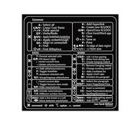 Guide de raccourci clavier - Autocollant de référence de raccourci pour ordinateur portable, étiquettes de mots et de clés, décoration en PVC pour livres et PC, accès facile au clavier, outil de