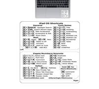 Guide de raccourci clavier - Autocollant de référence de raccourci pour ordinateur portable, étiquettes de mots et de clés, décoration en PVC pour livres et PC, accès facile au clavier, outil de