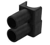Guide de Rail de Siège pour Fauteuil Roulant en Plastique Noir en U 2 Pièces