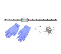Guide de rail linéaire en acier inoxydable et plastique, mise à niveau des axes X, installation facile, guidage coulissant durable pour imprimante Prusa Mk3s, longueur 350 mm