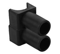 Guide de Rail pour Fauteuil Roulant en Plastique Noir, Lot de 2 Pièces | Pièces de Rechange en U, Stabilité D’assise Renforcée, pour Fauteuils Roulants et Transport Chairs