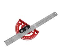 Guide de rapporteur à disposition manuelle, 300mm steel ruler | Outil de marquage en alliage pour la mesure des installateurs et les travaux de projets de menuiserie