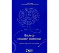 Guide de rédaction scientifique David Lindsay (Auteur), Pascal Poindron (Auteur)