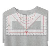 Guide de règle de t-shirt - Outil de mesure de t-shirt acrylique | Règle t-shirt pour presse à chaud, sublimation, de chaleur, eat Press, intérieur, maison, appartement, rêve, commercial et