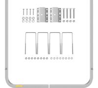 Guide de remorque de bateau - guide de remorque en aluminium - 46 pouces - 2x guide de remorque