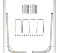 Guide de remorque de bateau pour poteau de remorque de 60 pouces - 2 couvercles de tuyaux en PVC