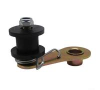 Guide de rouleau de chaîne, tendeur de chaîne VTT, guide de chaîne de moto tout-terrain, compatible 110 cc, 125 cc, 140 cc, tendeur de pignon de moto, résistant à l'usure (noir)