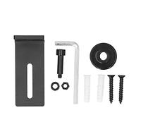 Guide de rouleau de porte de grange en métal, taille précise, acier au carbone noir Durable pour la maison, le bureau et l'école