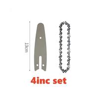 Guide de scie à chaîne électrique de remplacement, 4/6/8 pouces, Mini chaînes de tronçonneuse en acier, pièces de scie électrique portables de jardin, lame d'outils électriques-4inch Guide and Saw