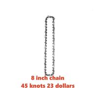 Guide de scie à chaîne électrique de remplacement, 4/6/8 pouces, Mini chaînes de tronçonneuse en acier, pièces de scie électrique portables de jardin, lame d'outils électriques-8inch Saw