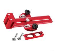 Guide de scie à table avec roulement à rouleaux de sécurité, clôture en alliage d'aluminium pour tables de routeur à fente U/T, outil de coupe de précision pour bandes fines, rouge