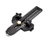 Guide de scie sauteuse à déchirure fine, outil de déchirure rapide avec limiteur de rouleau pour le travail du bois, alliage d'aluminium, fente en T 3/8 X 3/4 pouces