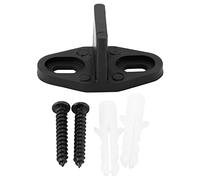 GUIDE DE SOL EN PLASTIQUE À ENDUIT NOIR, ACCESSOIRE DE QUINCAILLERIE DE PORTE INFÉRIEURE DE PORTE DE GRANGE COULISSANTE POUR L'AMÉLIORATION DE LA MAISON