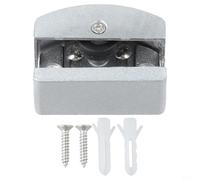 Guide de sol pour porte coulissante en verre en alliage de zinc pour portes - Système réglable de base avec doublure en peluche - Réduction du bruit épaisse - 514 mm