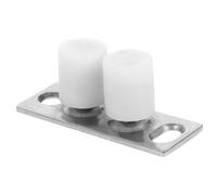 Guide de Sol pour Porte Coulissante Réglable, Nylon et Fer Argenté | Limiteur Ajustable, Compatible Portes Bois et Verre, Mouvement Fluide, Installation Facile, Accessoire de Porte de Grange