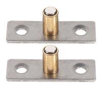 Guide de Sol pour Porte de Grange Argenté, Lot de 2, Roue 8 Mm