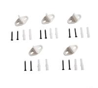 Guide de sol pour porte de grange avec clip en plastique réglable pour rail inférieur, aide à empêcher la porte de se balancer et protège les murs