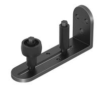 Guide de sol pour porte de grange coulissante, roulettes réglables, design à fond plat, design à bords arrondis, roulements silencieux