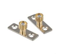 Guide de sol robuste pour porte de grange coulissante - Rouleau en nylon réglable avec roulement à billes - Butée de localisation inférieure pour panneaux de garde-robe en bois de 3 à 5 cm (12 mm)