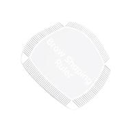 Guide de sourcils réutilisable, kit de pochoir de mesure, outil de façonnage avec design précis, accessoire de salon de maquillage pour débutant avec utilisation polyvalente, aide à la routine