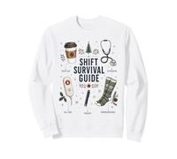 Guide de Survie Amusant pour infirmière de Noël Sweatshirt
