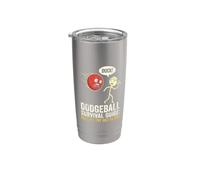 Guide de survie Dodgeball Règle Un Essayez de ne pas pleurer Gobelet isotherme en acier inoxydable double paroi