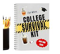 Guide de survie pour la vie étudiante - Manuel interactif pour étudiants | avec Pochettes de Rangement et Fiches Guide Pratique,Cadeau étudiant adulte garçon fille lycée