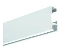 Guide de suspension pour cadres BASIC - Rail en aluminium blanc 50 cm | Supporte jusqu'à 35 kg/m | Découpe sur mesure sans frais | Comprend des clips, chevilles et vis | Pour placoplâtre, billette ou