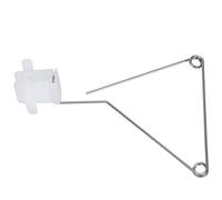 Guide de tension de machine à tresser à cadre métallique, accessoires de machine à tricoter en roseau argenté, support de fil en acier inoxydable avec base en plastique, structure
