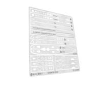 Guide de traçage Règle d'ajout de modèles Accessoires de loisirs | Guide de traçage Règle Hobby Accessoires Outil professionnel Surfaces incurvées Outil pour détails de modèle