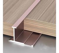 Guide de transition pour carreaux en acier inoxydable, 90 cm, 3 bandes d'extrémité pour carreaux, profil d'angle, pour la protection des bords et la bordure du sol (rose or, 5,5 x 0,9 m)