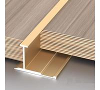 Guide de transition pour carreaux en acier inoxydable, 90 cm, 3 bandes d'extrémité pour carreaux, profil d'angle, pour la protection des bords et la bordure du sol (mat or, 12,5mmx0,9
