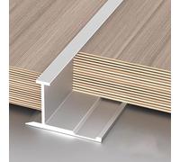 Guide de transition pour carreaux en acier inoxydable, 90 cm, 3 bandes d'extrémité pour carreaux, profil d'angle, pour la protection des bords et la bordure du sol (mat argenté, 5,5 x 0.